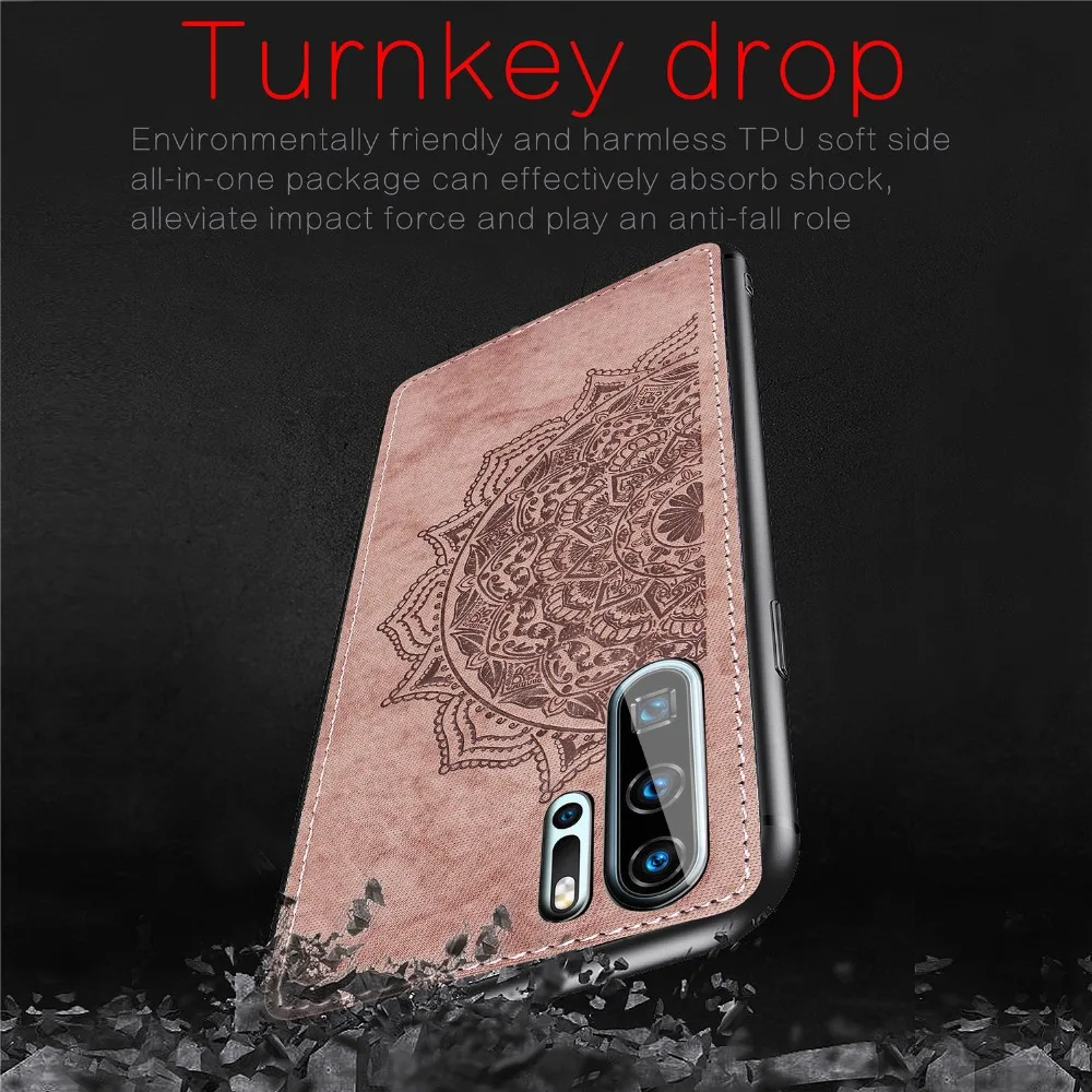 Чехол для Huawei P30 Pro чехол магнитная ткань Жесткий ПК силиконовая рамка задняя