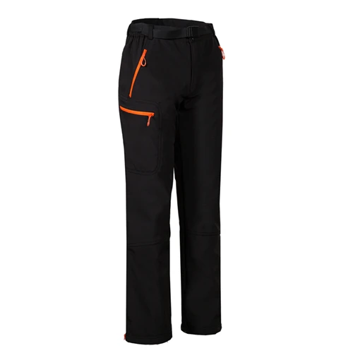 1712 black orange Пользовательские печати походные флисовые брюки мужские водонепроницаемые зимние термофлисовые брюки для походов спорта рыбалки Охота ходьба на лыжах одежда - Цвет: 1712 black orange