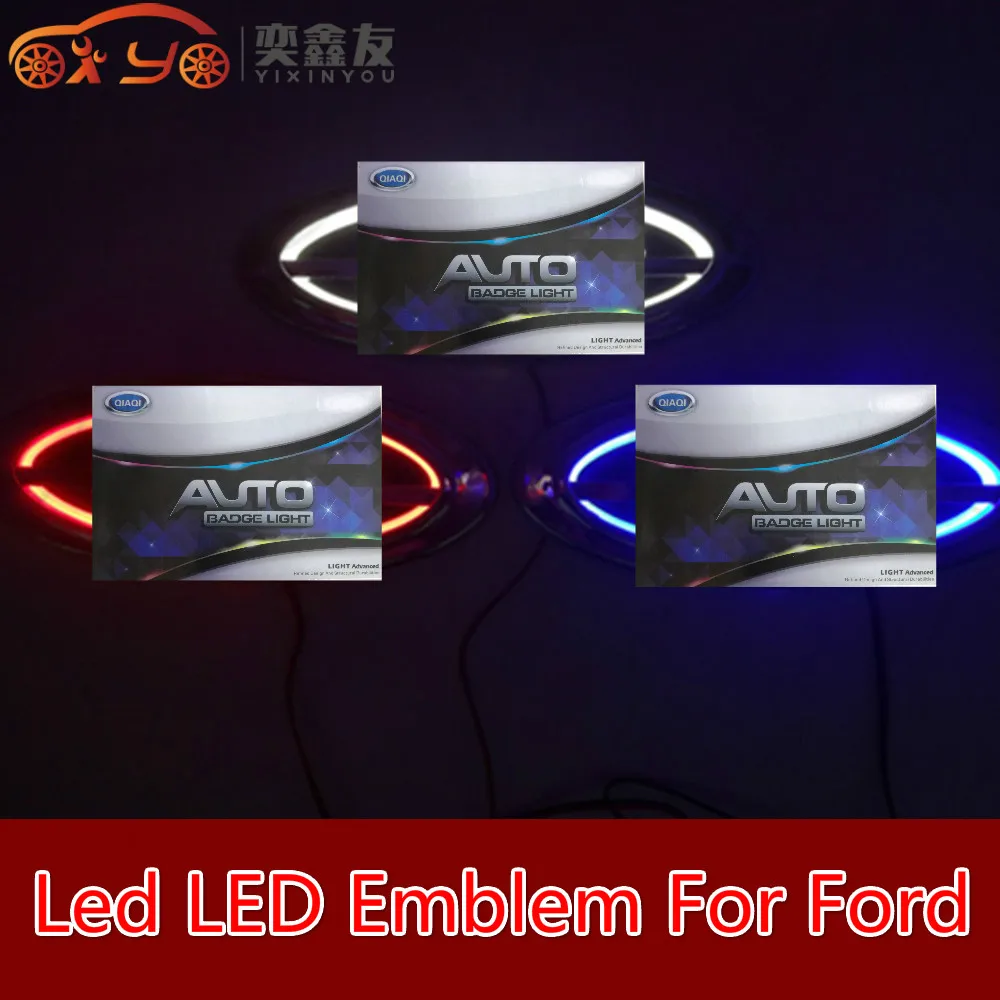 5D светодиодный светильник с логотипом автомобиля для Ford Focus F-150 эскорт Edge C-max taulus
