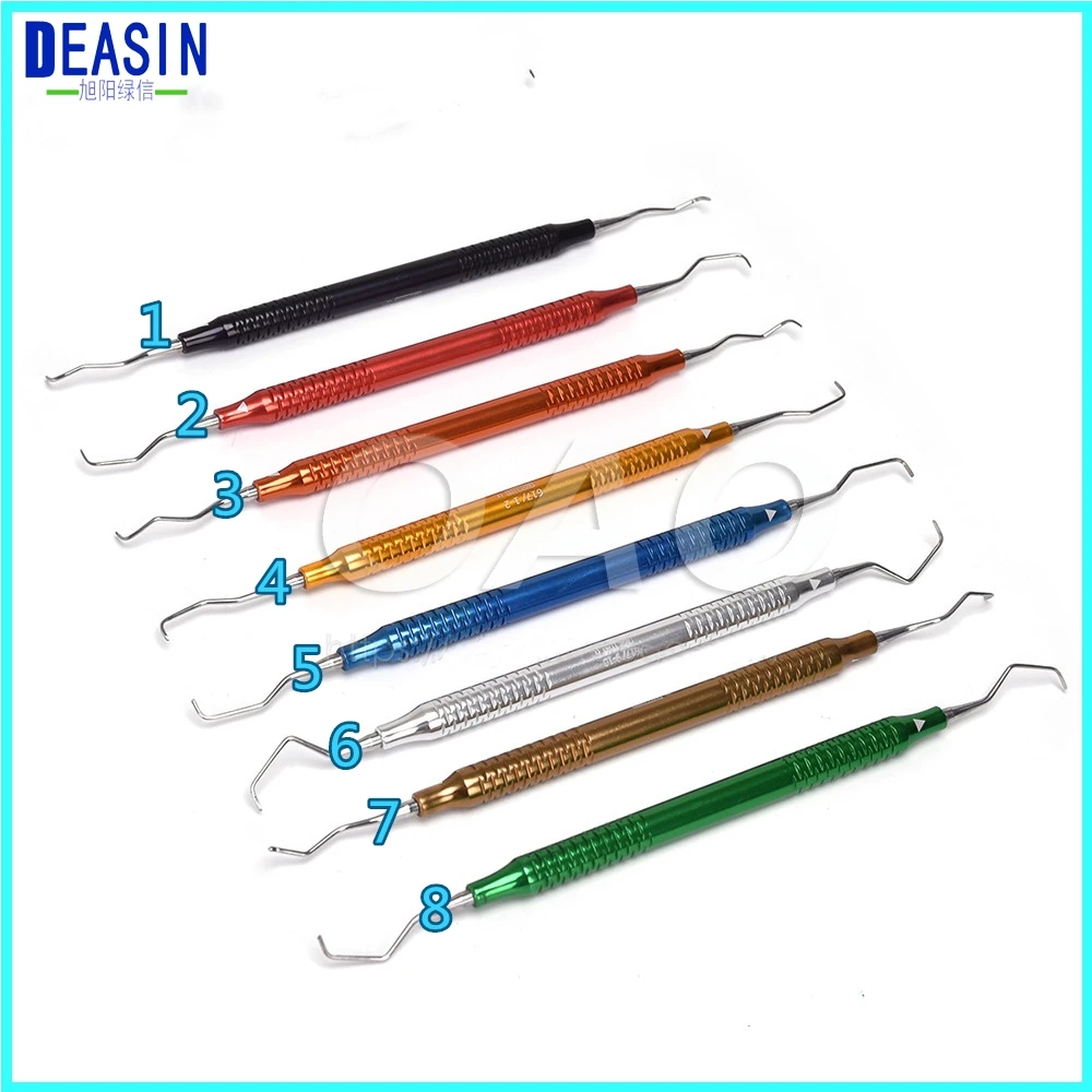 

1 pcs Double Ends Dentist Teeth Clean Hygiene Explorer Probe hook Pick Dental Tool Aluminum alloy handle