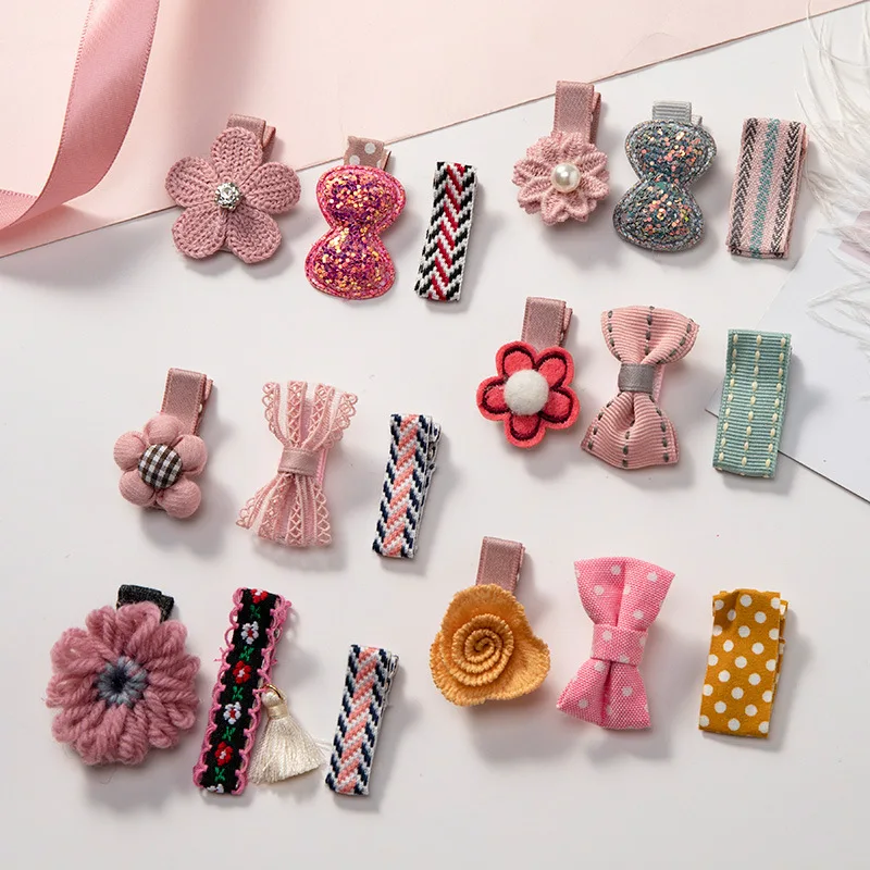 3 шт./компл. заколки для девочек с бантом и цветами волос аксессуары детские |