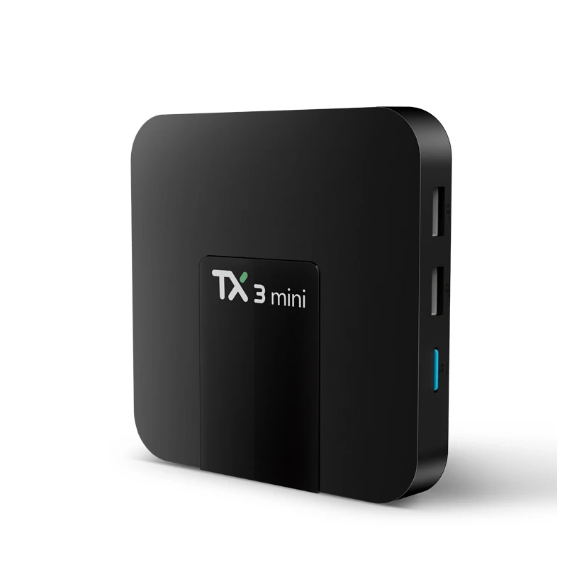 TX3mini Android 7,1 четырехъядерный Amlogic S905W 1G+ 8G 2 ГБ+ 16 ГБ, Mali-450MP2 4 K H.265 HEVC 2,4G, Wi-Fi, Поддержка Мультимедийный проигрыватель с IPTV Tx3 мини
