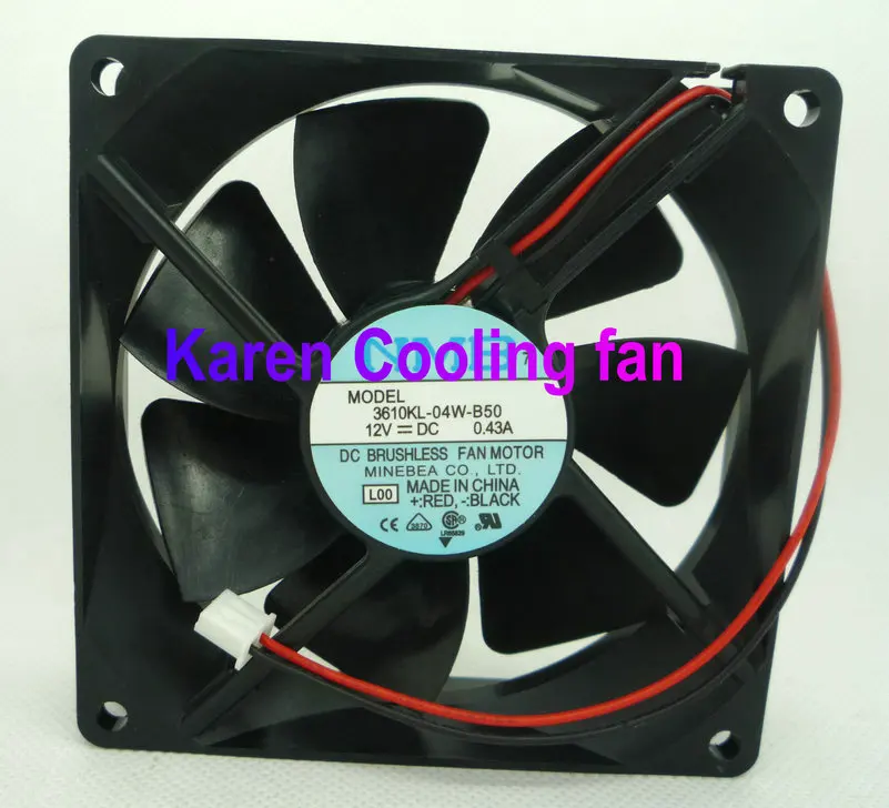 9225 12v 0.43a 3610KL-04W-B50 2-проводной охлаждающий вентилятор