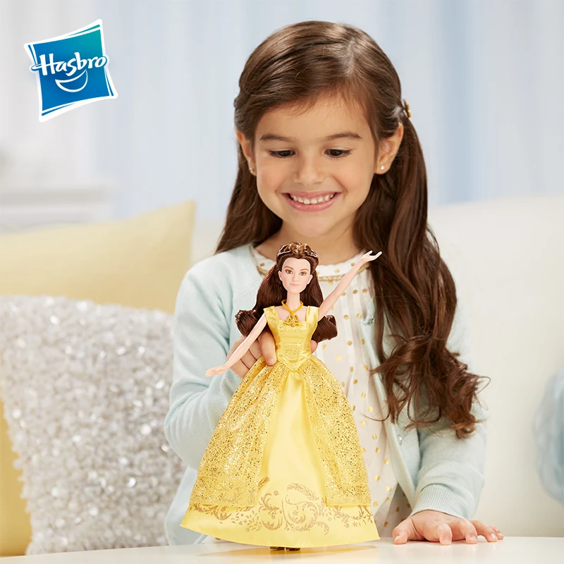 Hasbro принцесса Красавица и Чудовище очаровательное бальное платье деревенское платье Belle Коллекция фигурка игрушка модель подарок для девочек