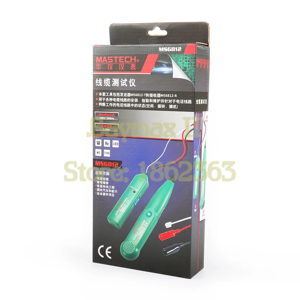 Тестер сетевого кабеля MASTECH MS6812 для UTP STP Cat5 Cat5E Cat6 Cat6E RJ45 RJ11|tester mastech|tester rj45tester rj11 |