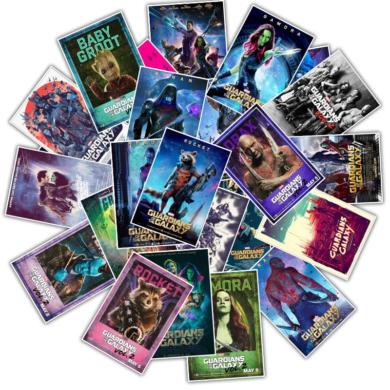 E074(25PCS) 25/50 шт./лот смешанные классический Marvel dс супер наклейки герои для чемодан для мобильных устройств на Чемодан холодильником Забавная детская Стикеры - Цвет: E074(25PCS)