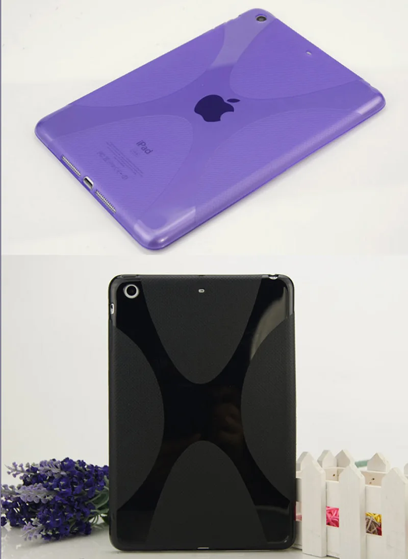 X Line Matte TPU Gel Silicone Protective Skin Back Case Cover Pouch Silicon Sleeve Bag For Apple iPad Mini 1 2 3 7.9" Tablet |