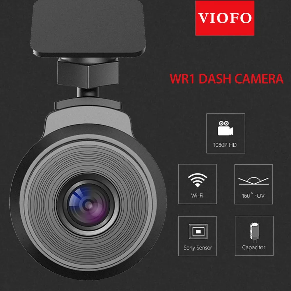 «viofo» Автомобильные видеорегистраторы WR1 конденсатор Full HD 1080P Wifi Автомобильный видеорегистратор DVR рекордер угол 160 градусов чип novatek