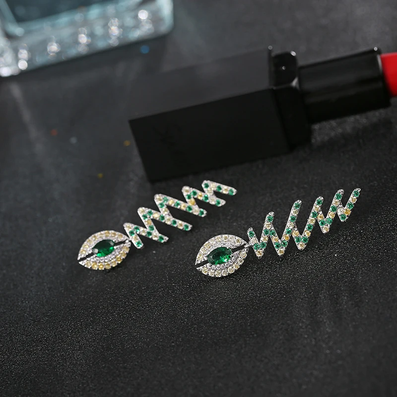 Женские свадебные серьги-подвески GAOLA с изображением животных рыбы зеленого