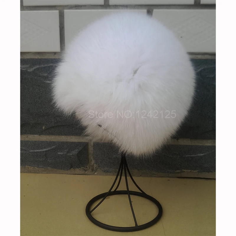 Новая зимняя меховая шапка для русской леди теплые вязаные шляпы с настоящим