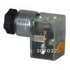 

Free Shipping Coil DIN Connector Box With Led Light Clear Color Dark Brown DIN43650C Junction Box With Screw And Washer AC VOLT