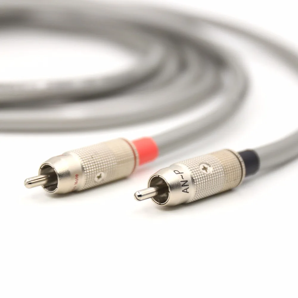 Одножильный соединительный кабель 99.99% чистого серебра RCA 1 5 м AN Vx|cable rca audio|cable