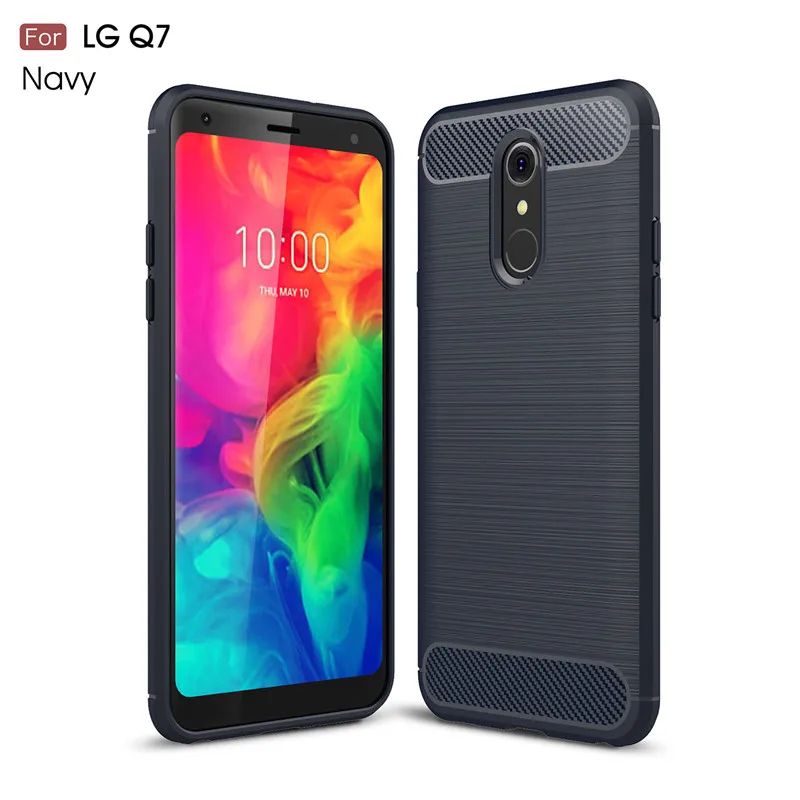 Чехол WolfRule для LG Q7 противоударный мягкий матовый чехол из ТПУ Plus / Q7A Funda 5