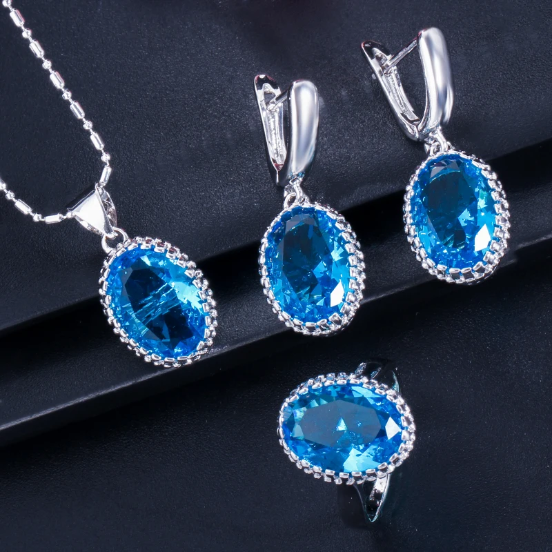Женский комплект ювелирных изделий ThreeGraces из стерлингового серебра 925 пробы с