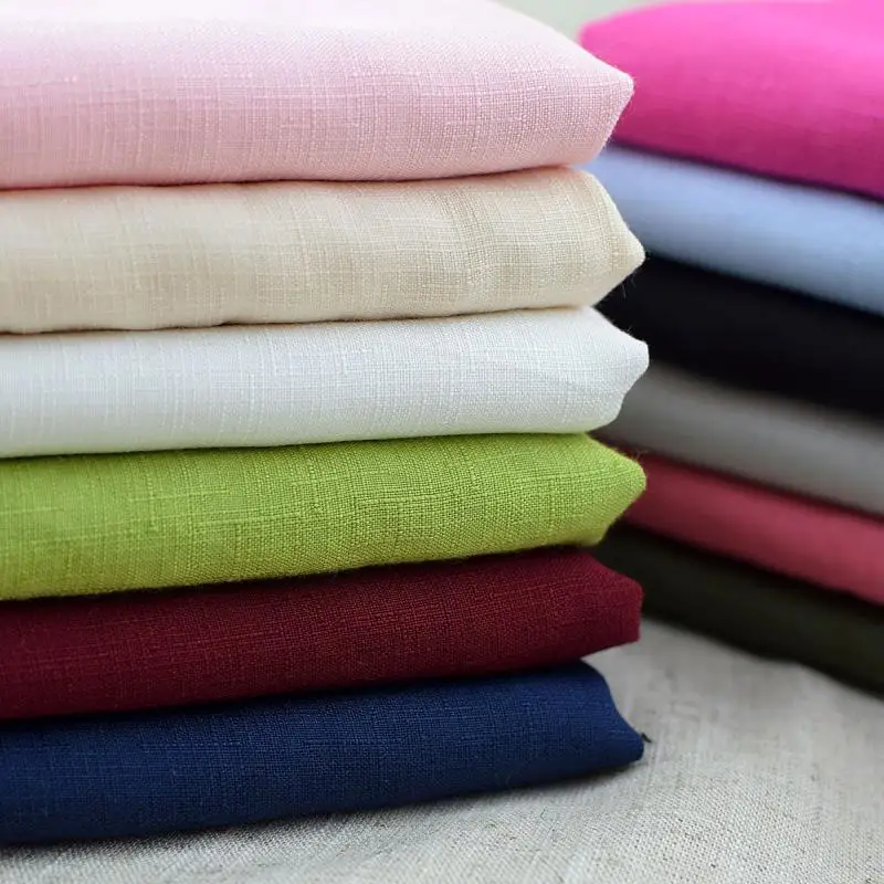 Poly-colored cotton hemp summer thin bamboo section fabric | Дом и сад