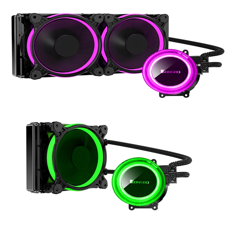 JONSBO RGB водяного охлаждения PC радиатор воды Cooler120/240 мм ШИМ Комплект радиатора TW2