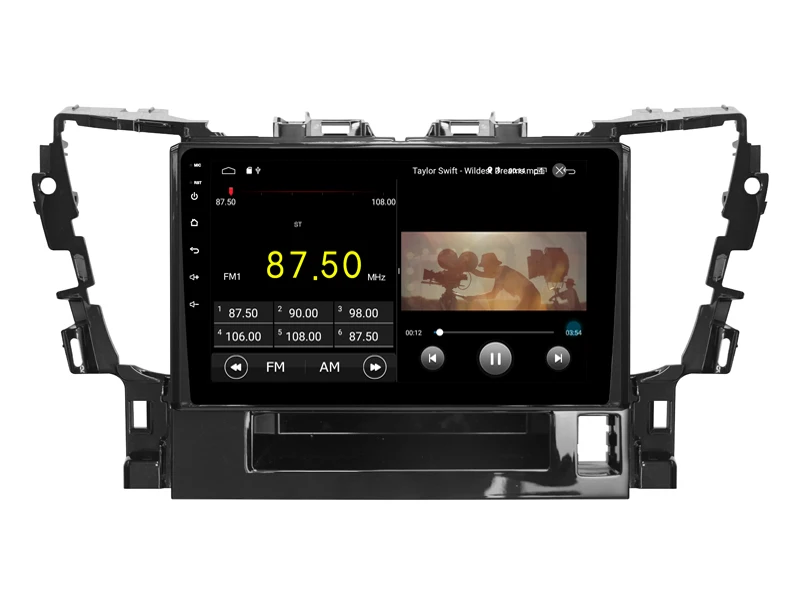 Deluxe Edition 10 &quotэкран 2din автомобильный Android 9 0 плеер для Toyota ALPHAR 2015 планшет 4G Lite sim