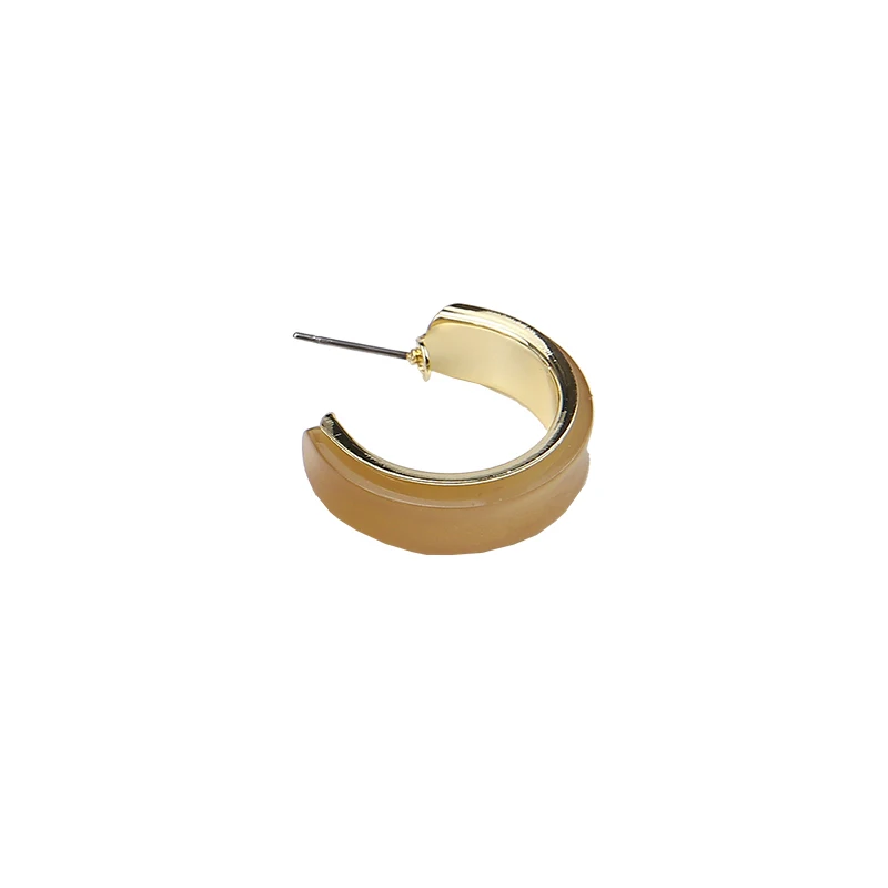 

DIY handmade jewelry accessories temperament alloy drop diamond small C earring earring earring earring material