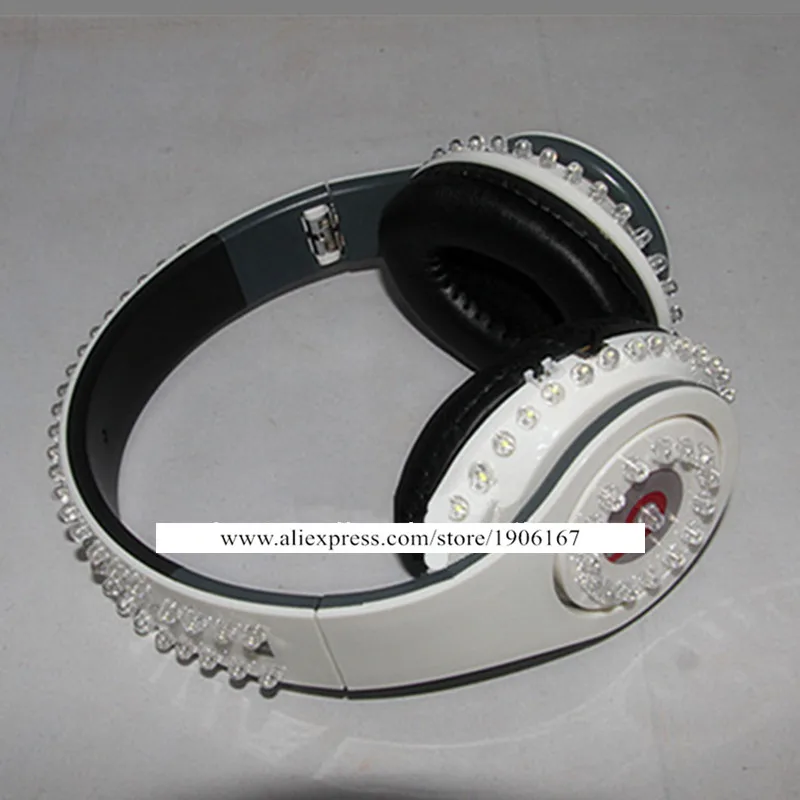 Горячая Распродажа светодиодные светящиеся наушники игровая музыка видео