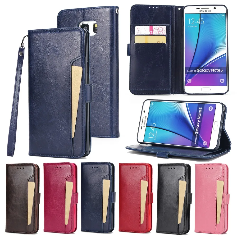 Искусственная кожа Crazy Horse чехол для Samsung Galaxy Note 5 телефон Befosson бизнес бумажник
