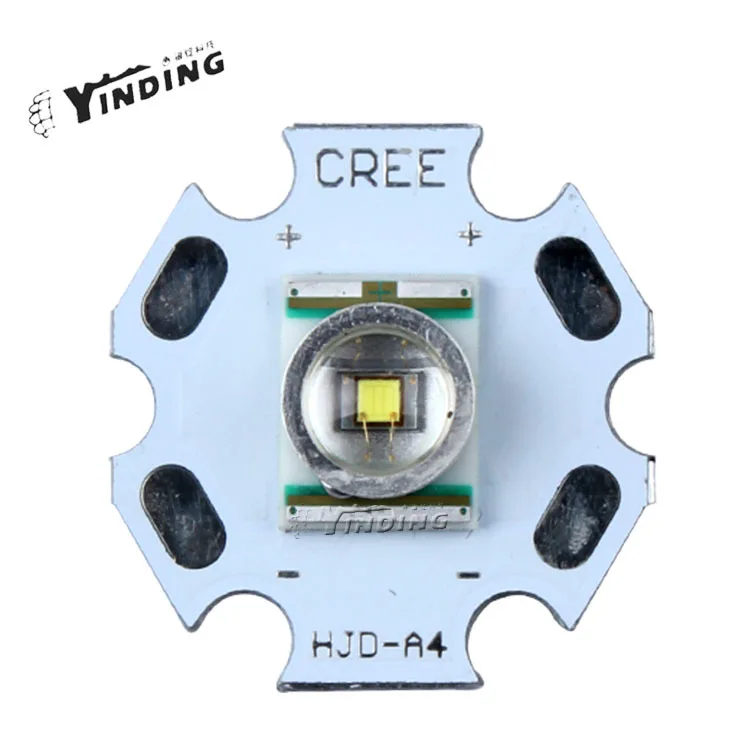 

10pcs Cree XLamp XR-E XRE Q5 Cold Neutral Warm White/Red/Yellow/Green/Royal Blue 3W LED Emitter Blub 20MM PCB Heatsink