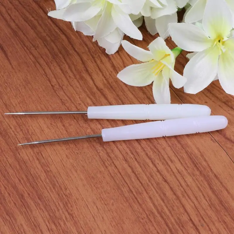 Пластиковая ручка ручной Игла DIY вязание крючком Awl швейная обувь инструмент для