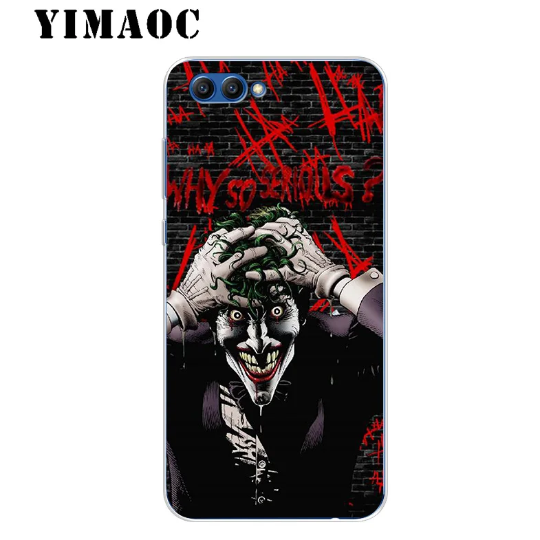 Джокер Темный рыцарь мягкий чехол для huawei Коврики 20 10 P30 P20 P10 P9 P8 2015 2016 2017 P Smart Lite рro