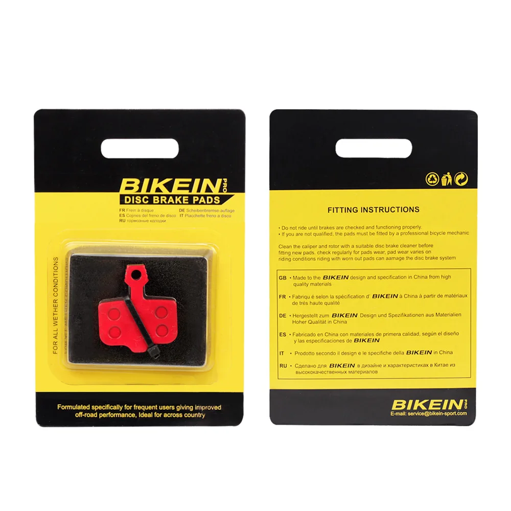 BIKEIN 4 пары горный велосипед керамики диск Тормозные колодки для Avid Elixir/R/CR/CR-MAG/E1/3/5/7/9 Sram X0 XX DB1/3/5 MTB тормозных колодок