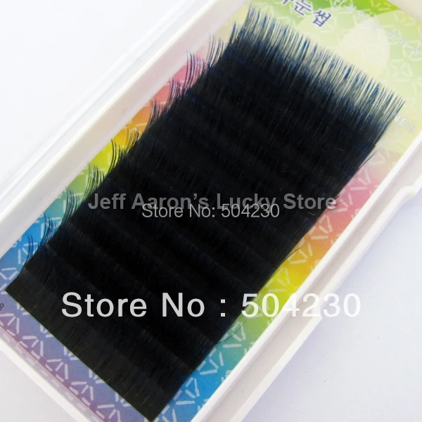 Модные 4 лотка темно синие красочные индивидуальные норковые накладные ресницы