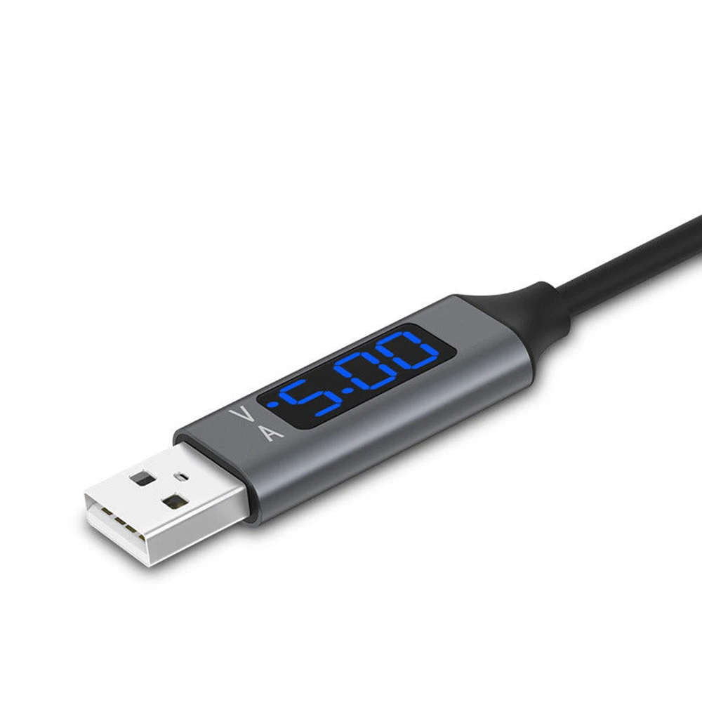 Charging Cable TPE Voltage & Current Intelligent Display Data Line LCD Screen Quick QC for Type-c HUAWEI Samsung Vivo Xiaomi |