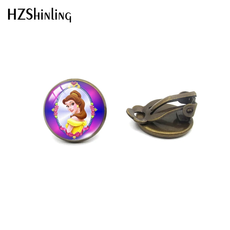 Bronze-2 HZSHINLING тренд Красавица и Чудовище Fahion Moive и мультфильм шаблон стеклянные подвески ювелирные изделия - Окраска металла: Bronze-2