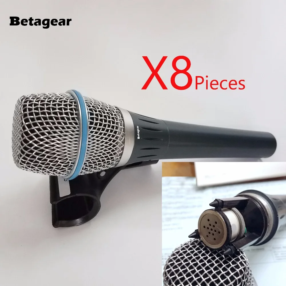 Betagear 8 штук настоящий конденсаторный микрофон BT87A 87 87A вокальный ручной для