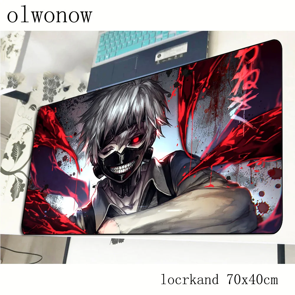 Одежда с надписью Tokyo Ghoul коврик для мыши изображением 700x400x3 мм большой игровой