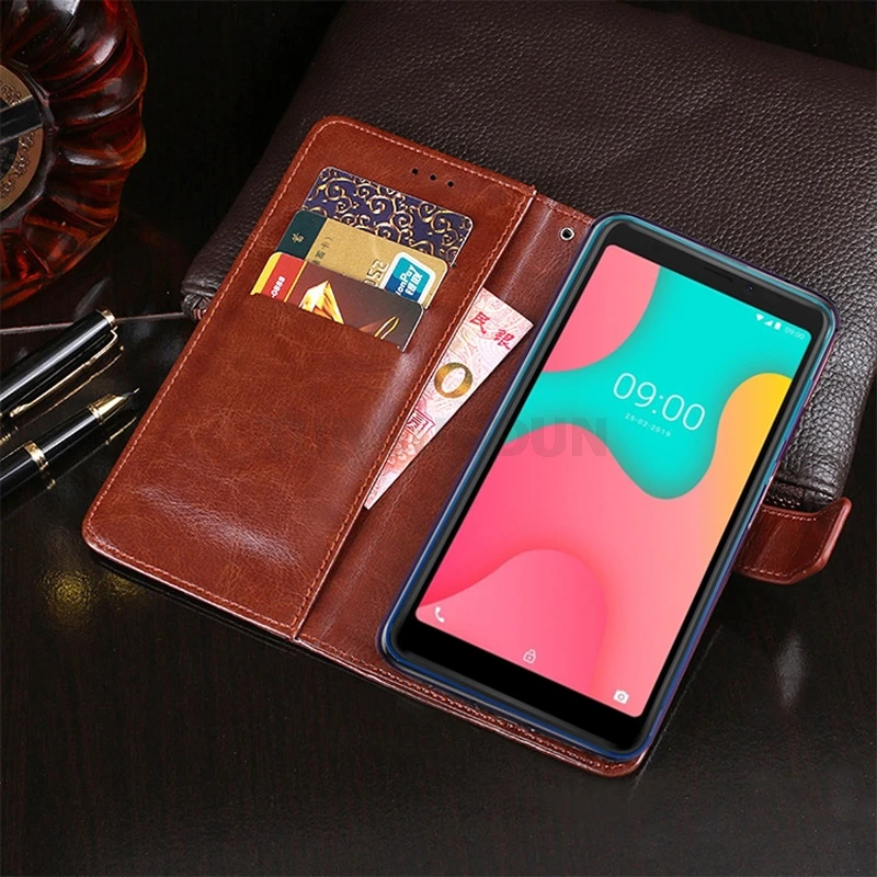 Защитный чехол-подставка для Wiko Y80 из искусственной кожи с откидной силиконовой задней крышкой для Wiko Y 80, чехол-кошелек для телефона, чехол, сумка 5,99 дюйма