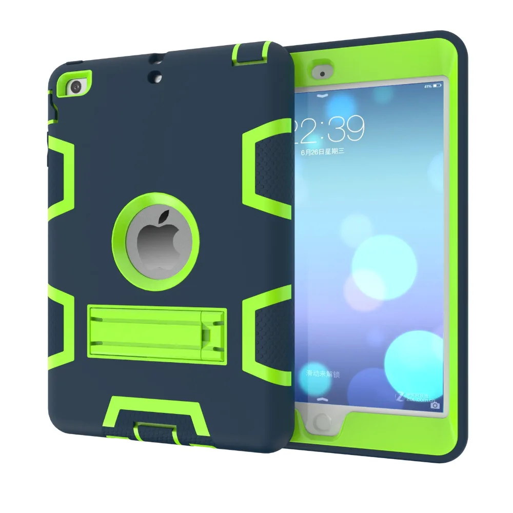 Чехол для Ipad Mini3 ударопрочный жесткий силиконовый чехол подставка Mini 2 3 3|cover for