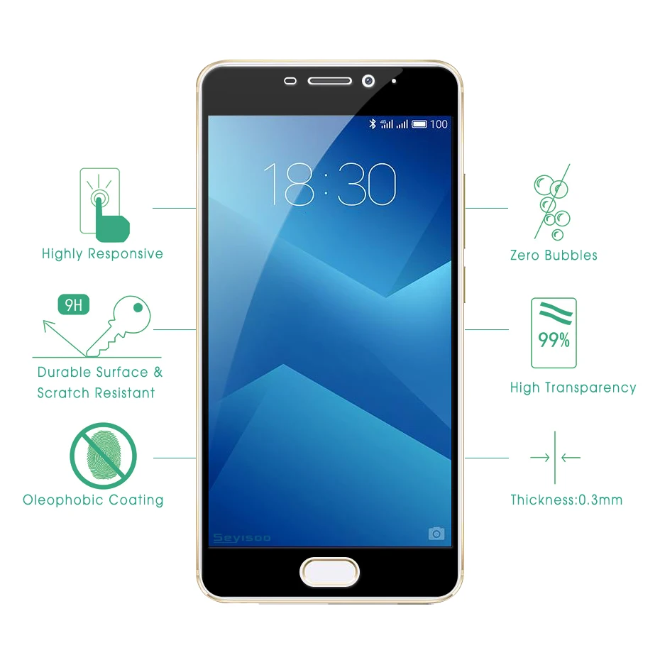 [2 шт.] 100% оригинальное Защитное стекло для Meizu M5 Note 5 Note5 Meilan M5note | Мобильные