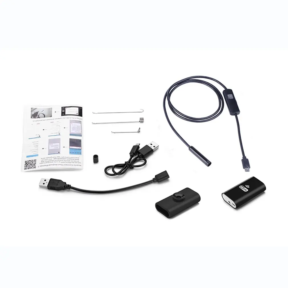 WIFI эндоскоп камера HD 720P 3 5 м водонепроницаемый 110A мягкий кабель 8 мм 6 LED бороскоп