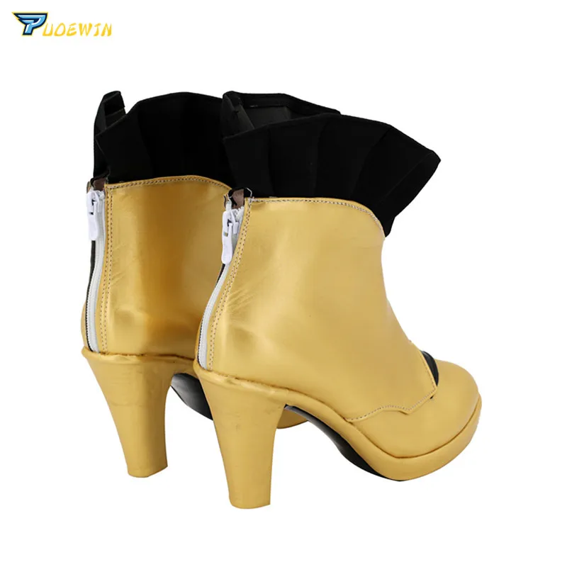 FGO Fate Grand Order Ishtar Cosplay Shoes High Heel Golden Boots Custom Made | Тематическая одежда и униформа