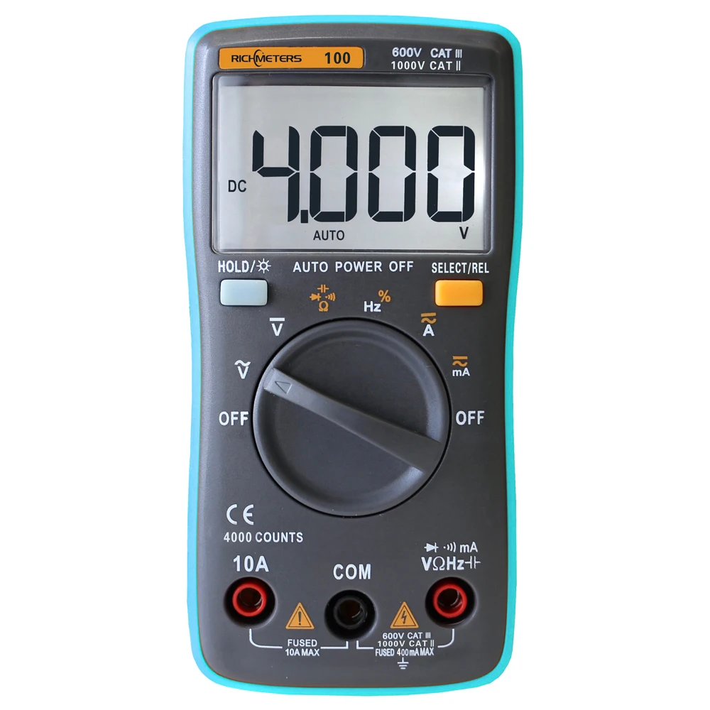 Цифровой мультиметр RICHMETERS RM098 DMM DCAC Напряжение Ток сопротивление диода