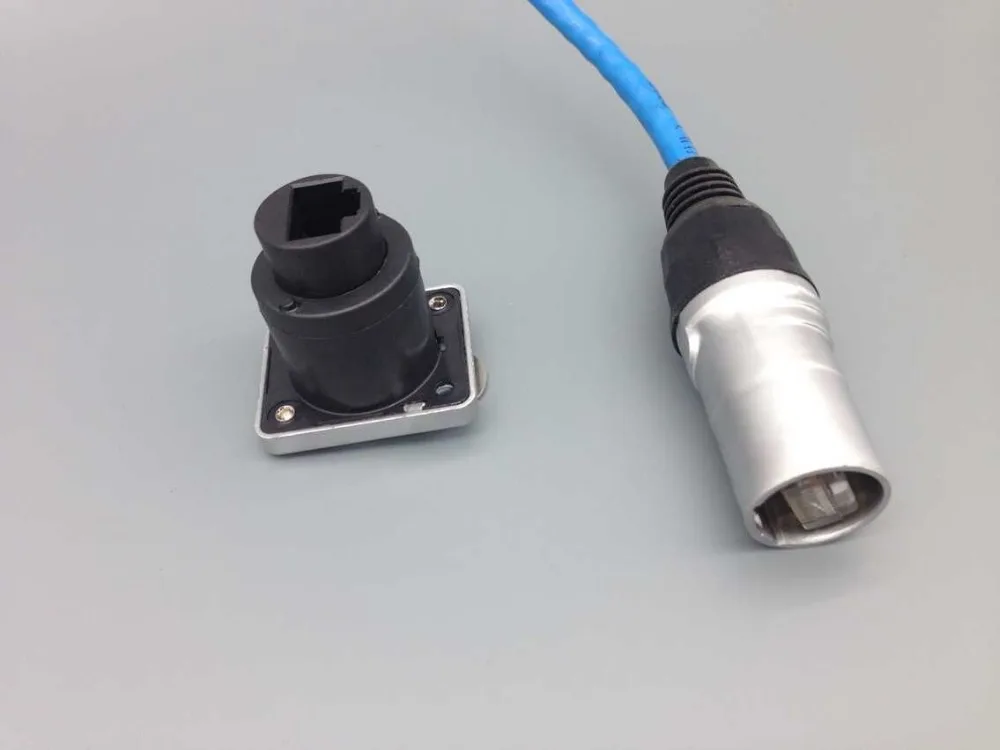 Водонепроницаемые разъемы и розетки RJ45 разъем Ethernet IP65 монтажный гнездовые