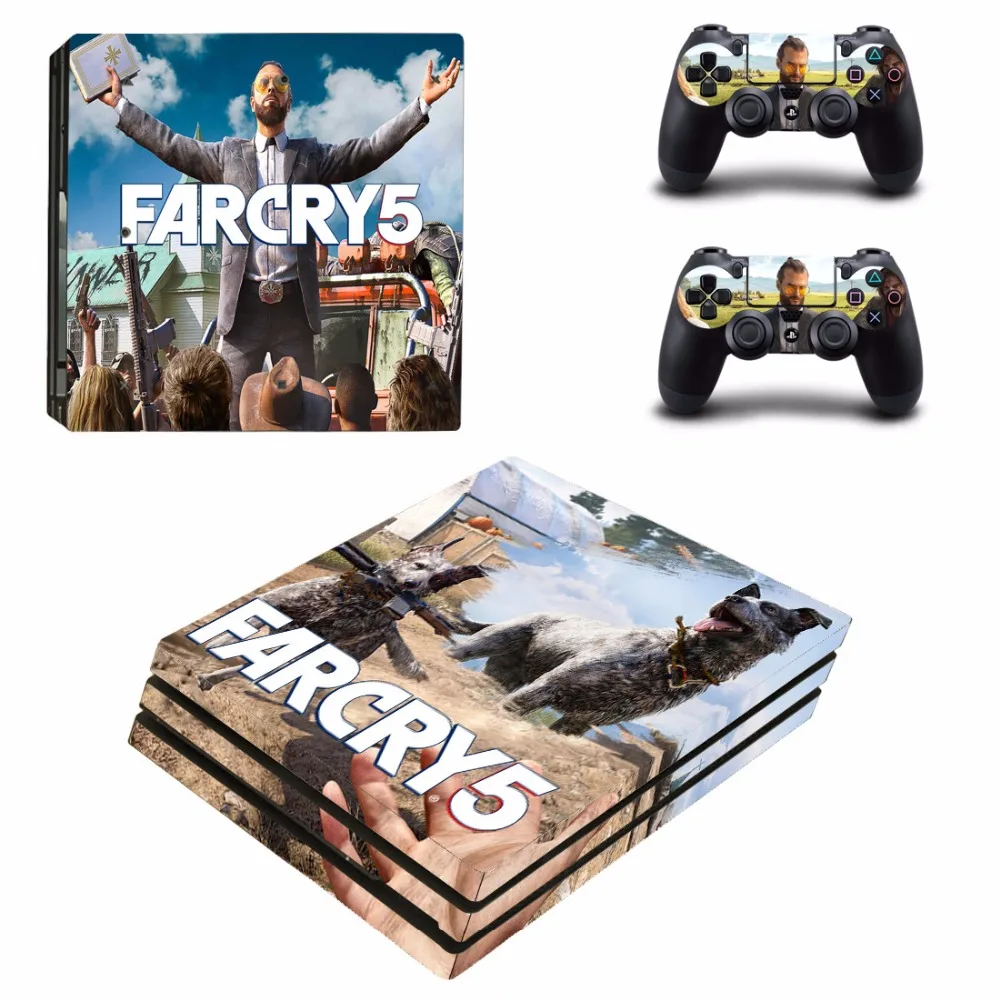 Съемная наклейка с изображением дальнего плача Farcry 5 PS4 Pro для консоли Sony PlayStation 4 и