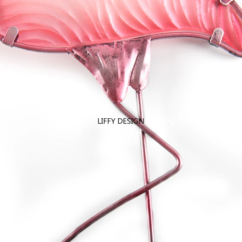 Подарок с животным из металла настенное украшение в виде фламинго уличные статуи