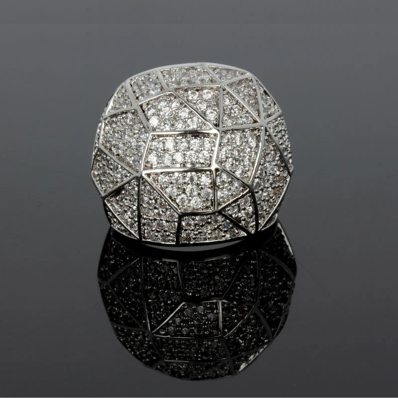 2018 г. Новые брендовые Для женщин Делюкс купол Форма Свадебные Кольца Одежда