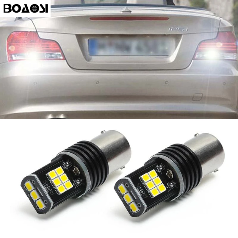 2x 1156 светодиодный BA15S P21W 15 Светодиодный 3030 чипы стоп сигналы задний фонарь LED DRL