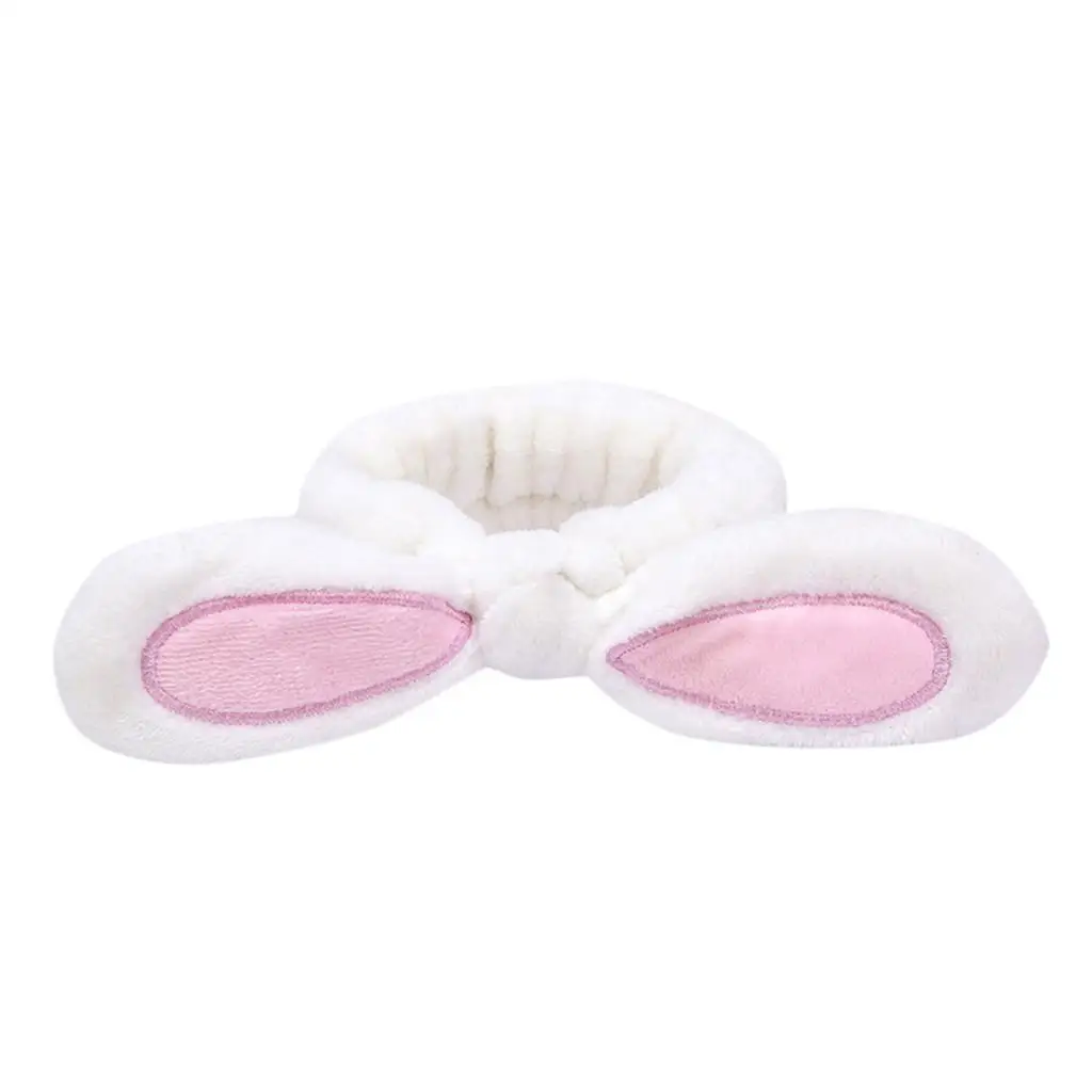 Коралловый флис Hairbow крест повязка на голову для смывание макияжа с лица Lady Bath косметическая маска; эластичная повязка Мягкий тюрбан для волос D1 - Цвет: WH