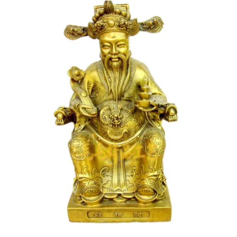 

Fine copper ingot respect for God the God of wealth, the Buddha sat brass, lucky jewelry