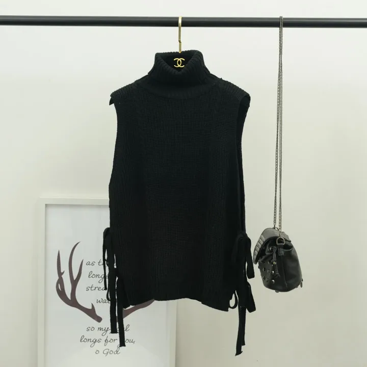 Для женщин осень зима новый корейский стиль Толстая водолазка повязки Свободные