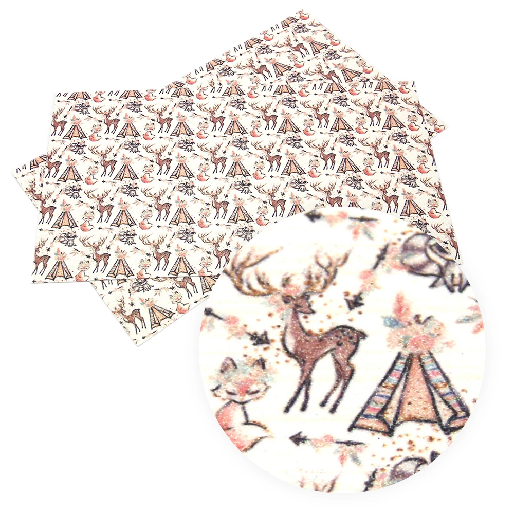 David accessories 20*34 см олень с изображением лошади из искусственной кожи в стиле пэчворк для волос с бантом, Сумки материалы ручной работы DIY, 1Yc6858