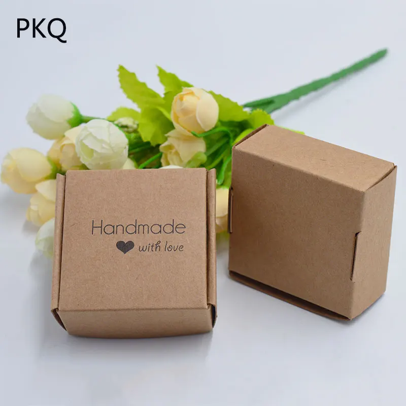 5 шт./лот подарочные коробки из крафт бумаги ручная работа коробка мыла упаковки