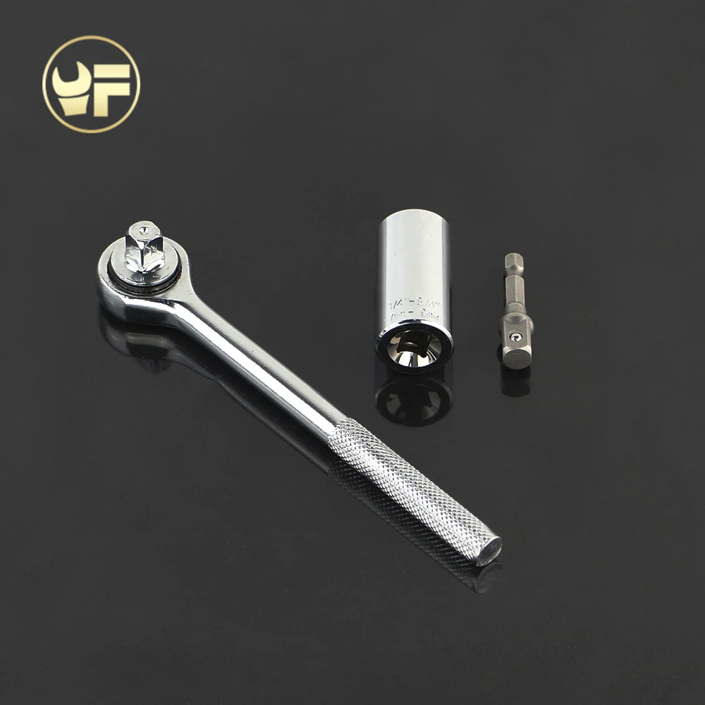 YOFE 1/4 &quot 3/4&quot 7 мм 19 Универсальный Набор насадок трещотка Ручка разъем торцевой